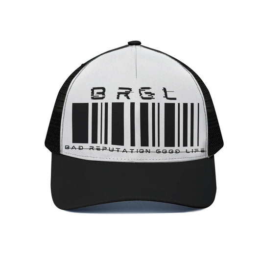 Unisex Trucker Hat With Black Half-mesh