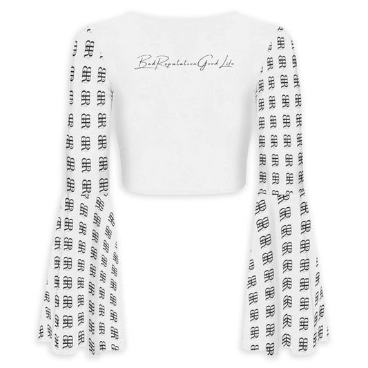 All-Over Print Women's Breathable And Comfortable Top With Bell Sleeve