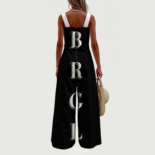 All-Over Print Women's Wide-Leg Jumpsuit