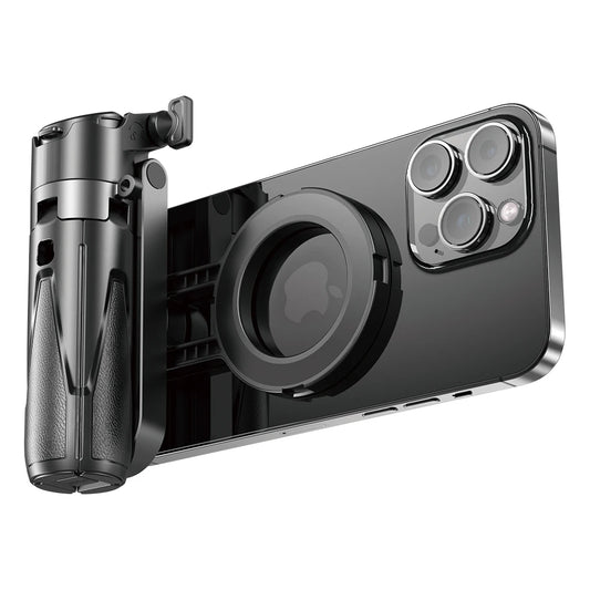 Upgraded Multi-Function Foldable Magnetic Phone Holder Selfie Stick, DSLR-Style Rotation Tripod Portable Remote ControlUpgraded