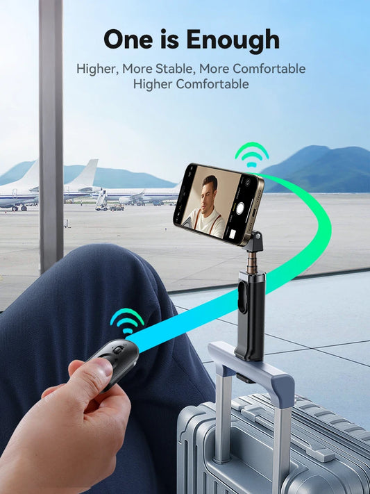 Joyroom Airplane Phone Holder Magnetic Selfie Stick for iPhone Universal Airplane Phone Mount Plane Phone Stand for Desk ZS509