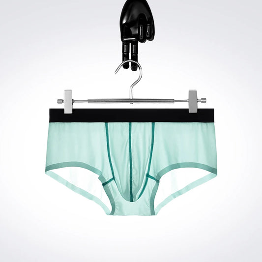 Bullet spermatic cord separation underwear men's vein scrotum pouch four corners underpants curved sexy boxers